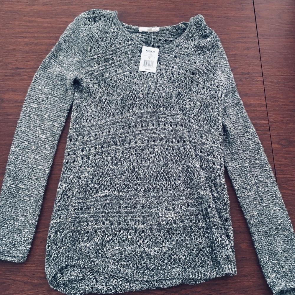 Knit hoodie